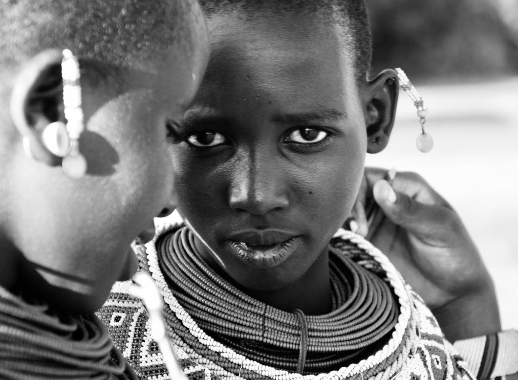 THOSE EYES   Kenya b&w