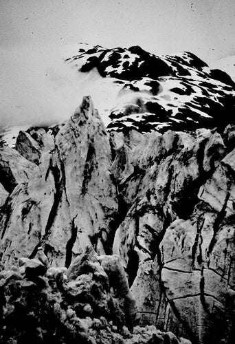 MENDENHALL GLACIER   Alaska b&w