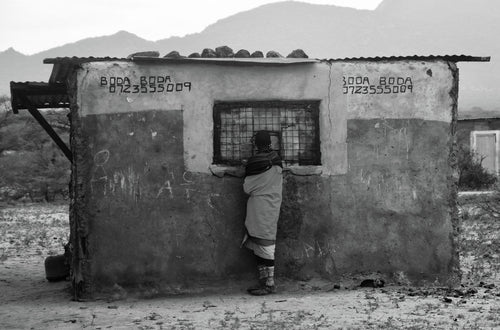 WAITING AND WANTING   Kenya b&w