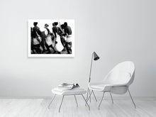 Load image into Gallery viewer, SAMBURU WARRIOR DANCE   Kenya b&amp;w